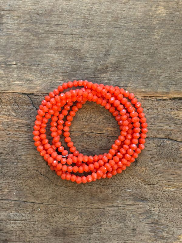 BRACELET COLLIER * Orange Foncé