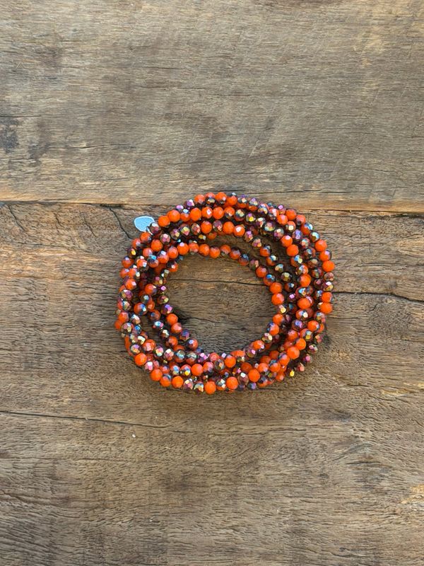 BRACELET COLLIER * Orange Mix
