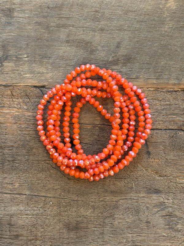 BRACELET COLLIER * Orange Clair