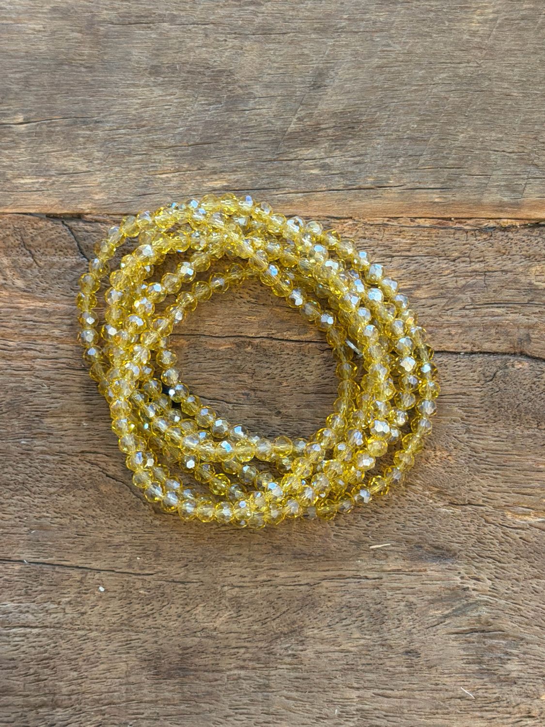BRACELET COLLIER * Jaune Translucide