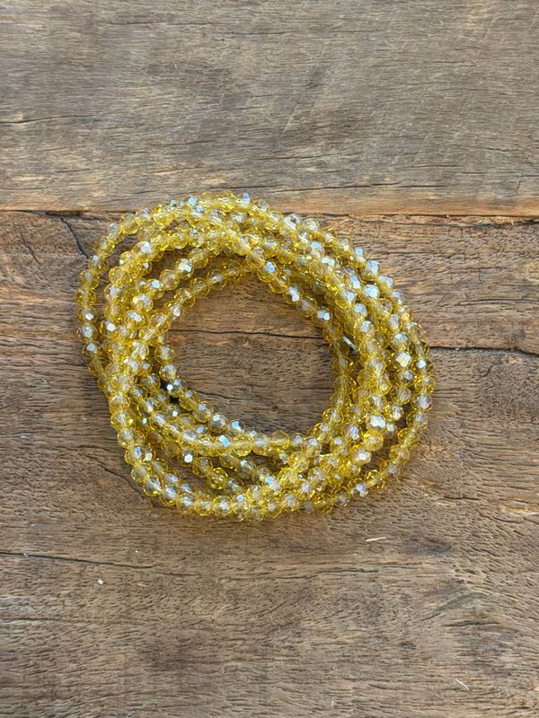 BRACELET COLLIER * Jaune Translucide
