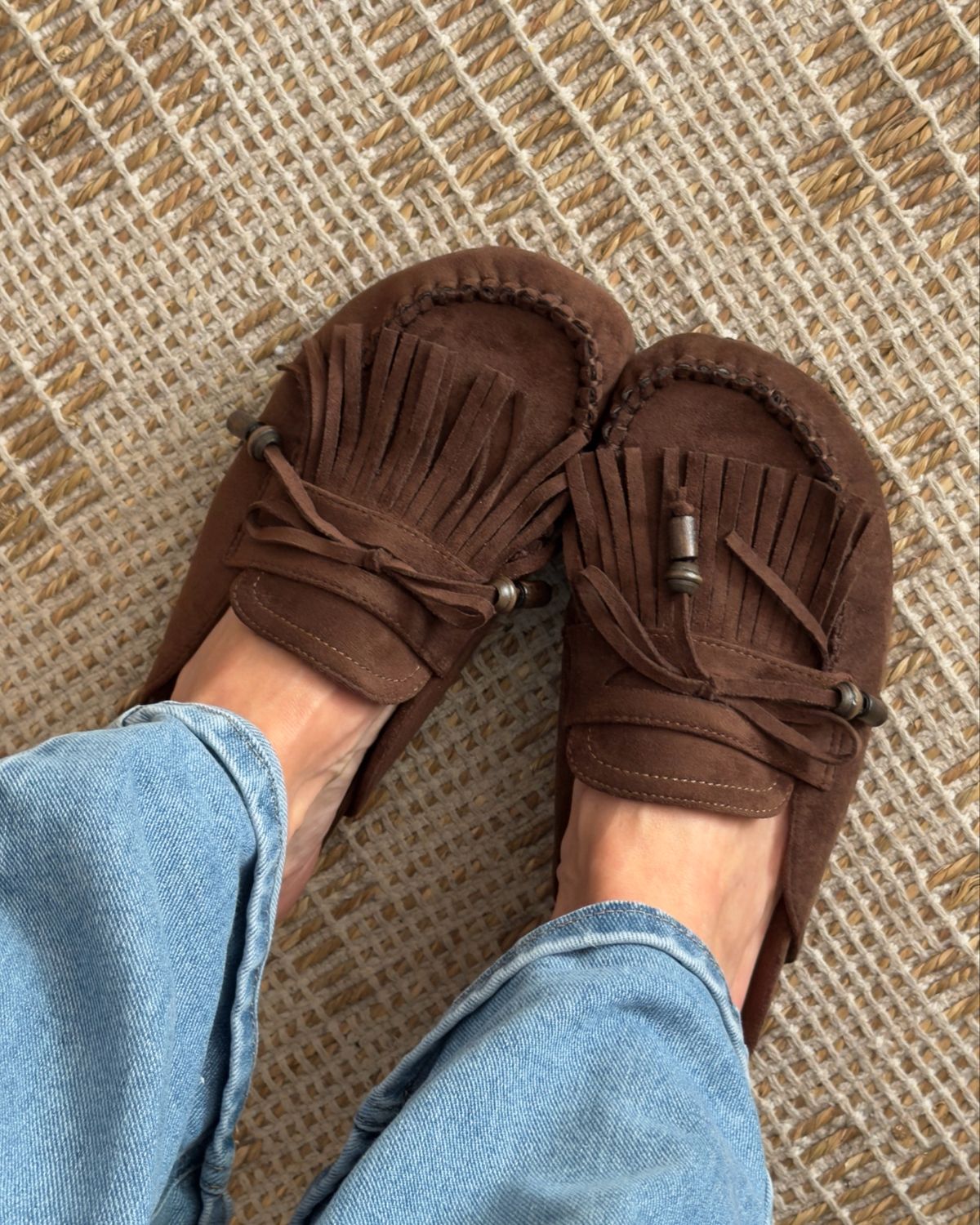 Sabots Bohème Frangés 9716 * Choco