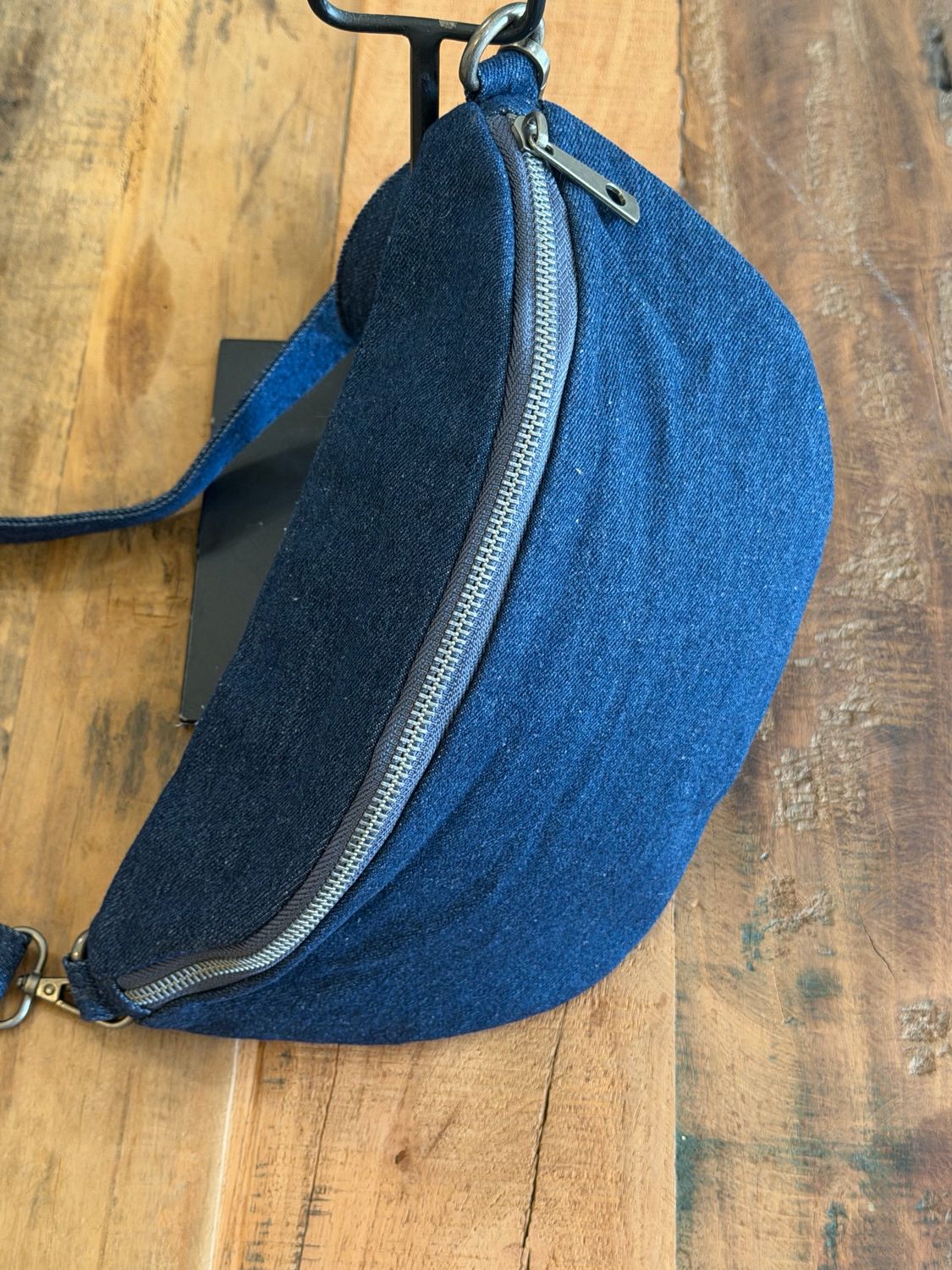 SAC BANANE DENIM BRUT