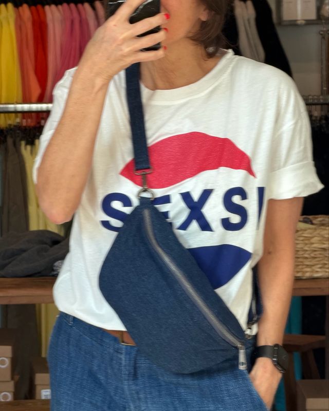 SAC BANANE DENIM BRUT