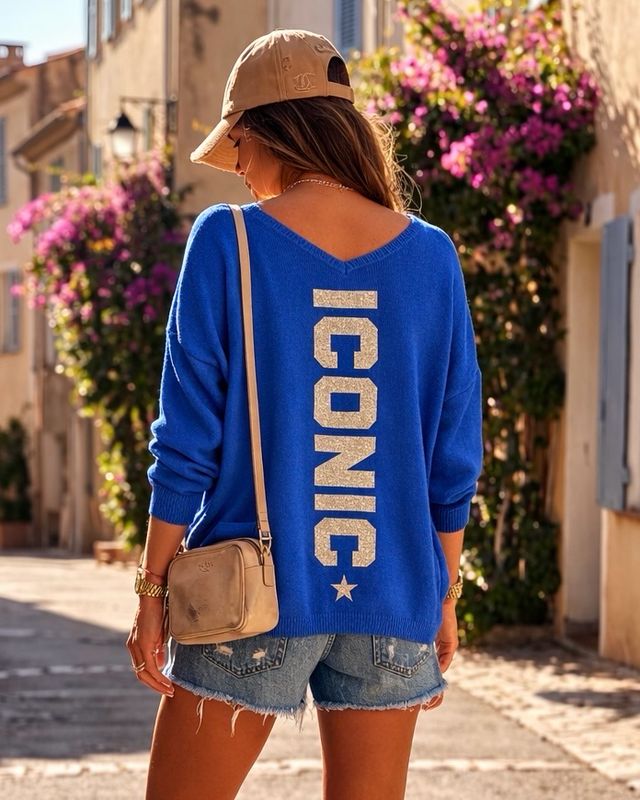 PULL ICONIC ⭐️ * Bleu Royal