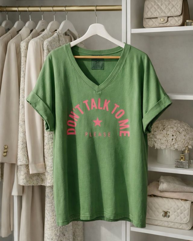 Tee-shirt “Don’t talk to me” * Vert