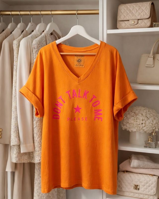 Tee-shirt “Don’t talk to me” * Orange