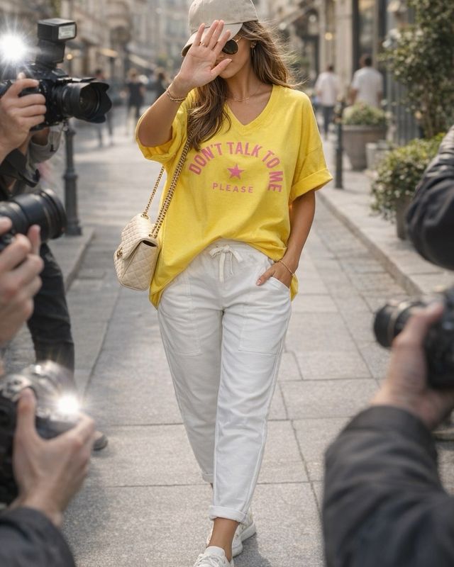 Tee-shirt “Don’t talk to me” * Jaune