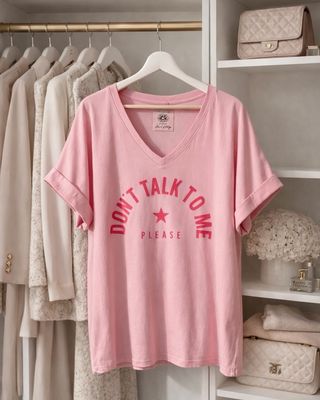 Tee-shirt “Don’t talk to me” * Rose