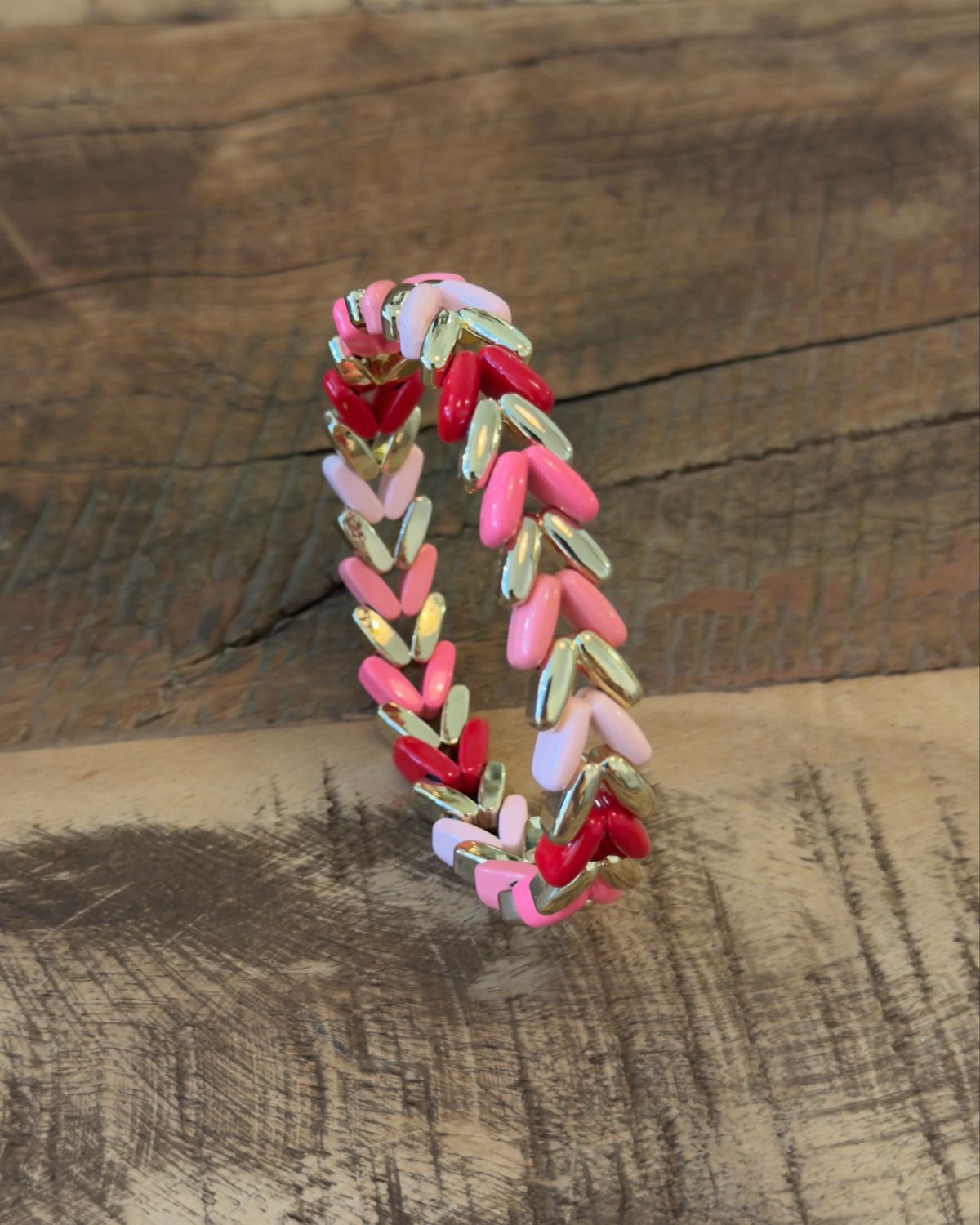 ✨ Bracelet élastique * multicolore rose &amp; doré