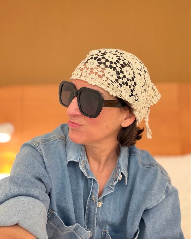 Foulard Crochet * Beige