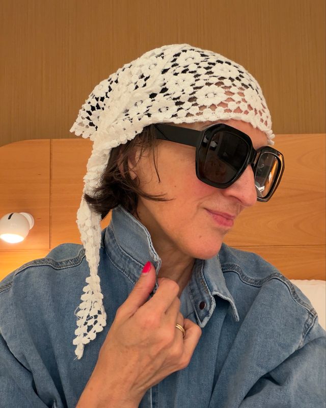 Foulard Crochet * Blanc