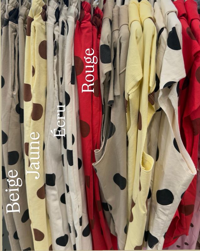 Pantalon Milan * Jaune pois noirs