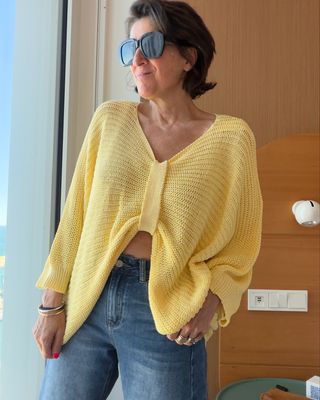 PULL NOEUD * Jaune