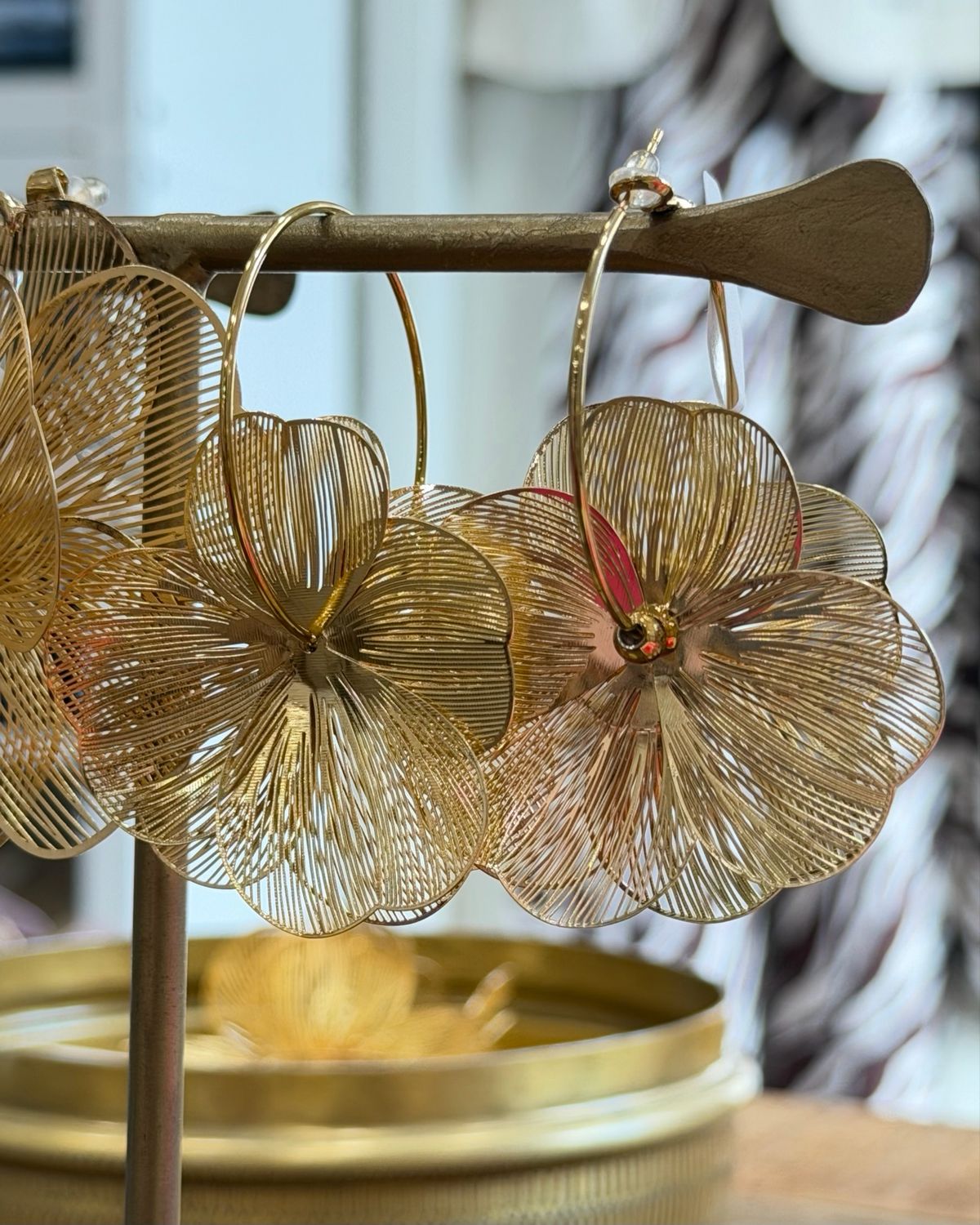 Boucles Fleurs Dorées