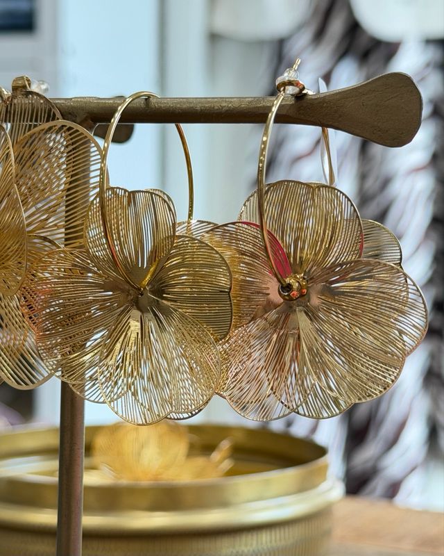 Boucles Fleurs Dorées