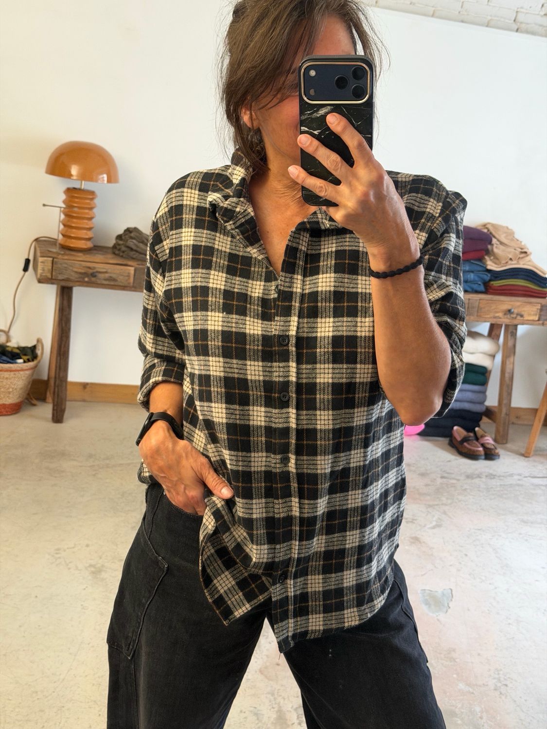 Chemise à carreaux