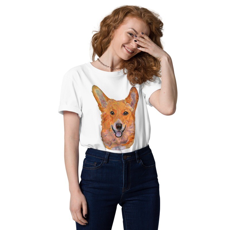 Unisex organic cotton t-shirt dog