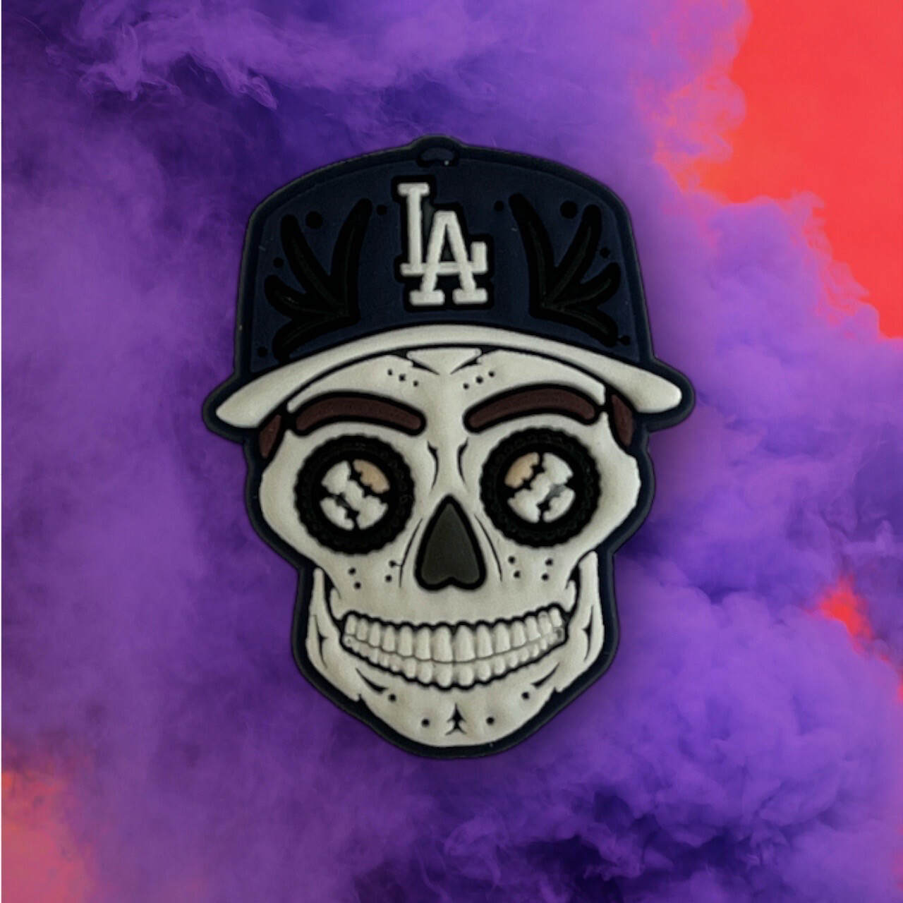 LA Dodgers Skelton Head