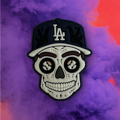 LA Dodgers Skelton Head