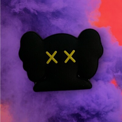 Black Bear Yellow cross eyes