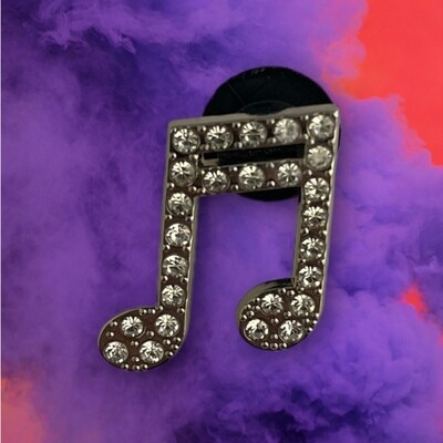 Silver Music Note