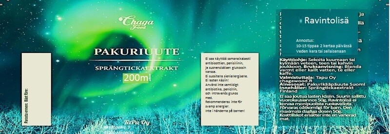 Pakuriuute 200 ml / Instant Sprängticka extract 200ml/ Chaga extract 200 ml