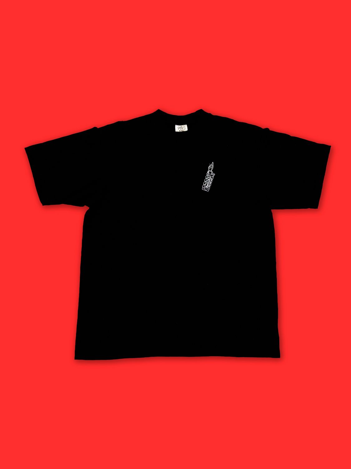 Twisted Culture Outline Tee- Black