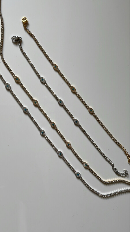 evil eye tennis bracelet