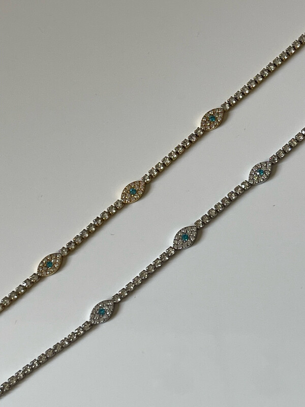 evil eye tennis bracelet