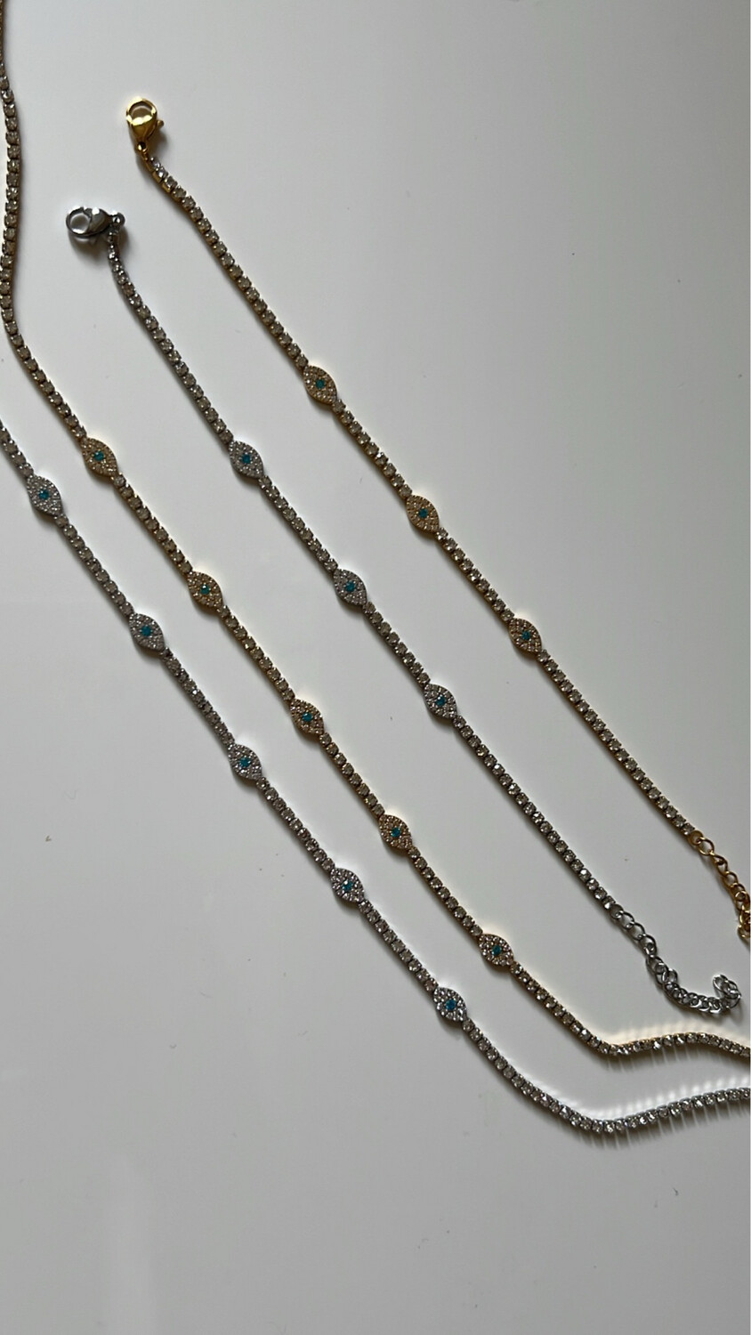 evil eye necklace - Silver