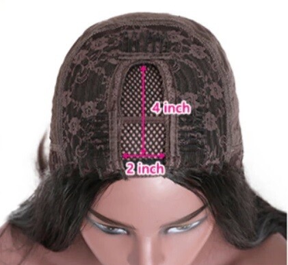 Straight Brazilian Glueless U/V part Lace Front