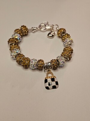 Custom Bling Charm Bracelet 14