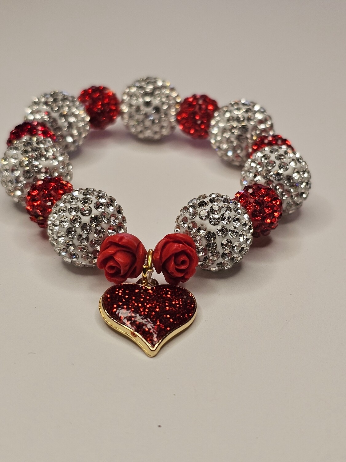 Handcrafted exclusively designed bracelets using high-quality beads and charms from Tru Treasures. Valentine's Day Edition. 