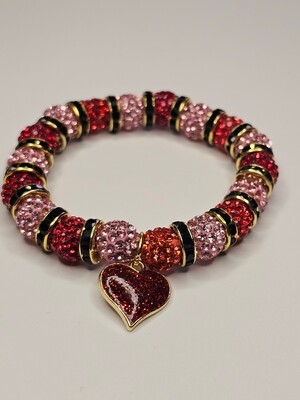 Handcrafted exclusively designed bracelets using high-quality beads and charms from Tru Treasures. Valentines Day Edition