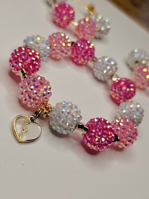 Custom Bling Bracelet and Earring Set 9