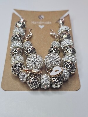 Custom Bling Bracelet and Earring Set 3