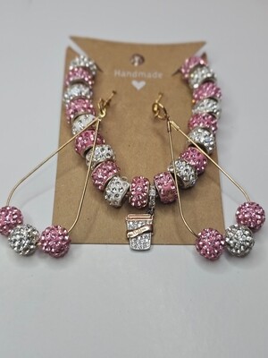 Custom Bling Bracelet and Earring Set 4