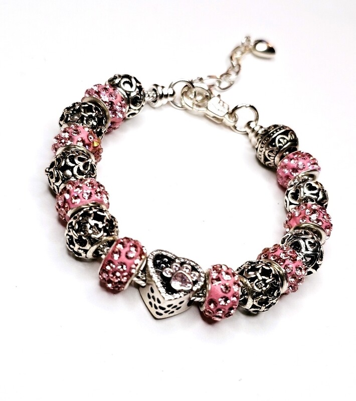 Pink Rosy Bling Bracelet