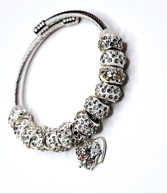 Custom Bling Charm Bracelet