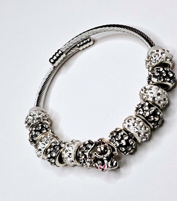 Custom Bling Charm Bracelet