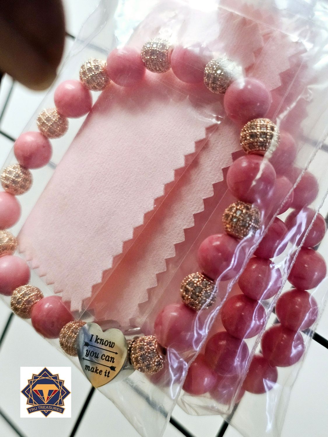 Motivation in Pink Bracelet