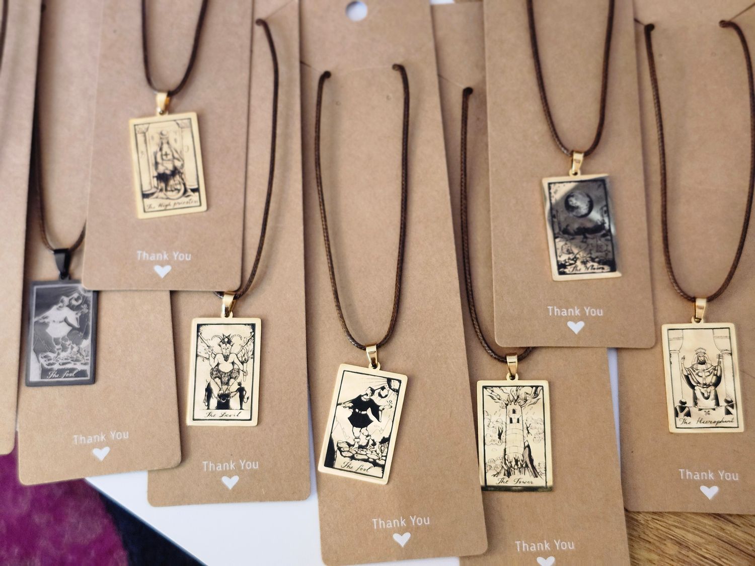 Tarot-Inspired Pendant Necklace