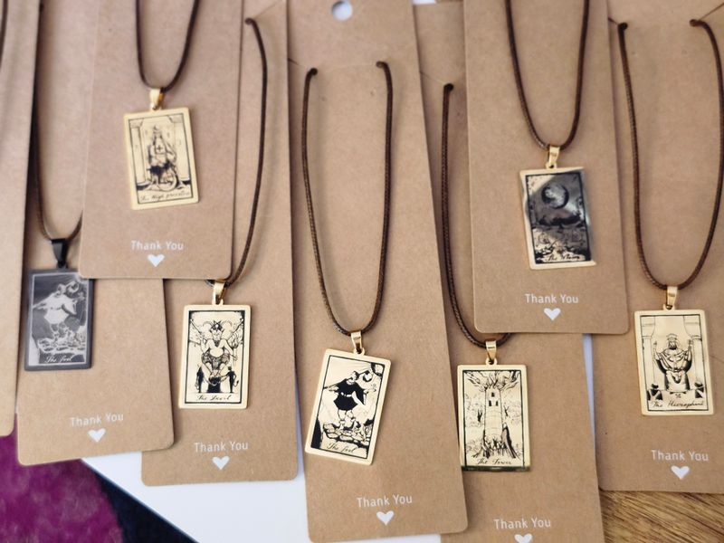 Tarot-Inspired Pendant Necklace