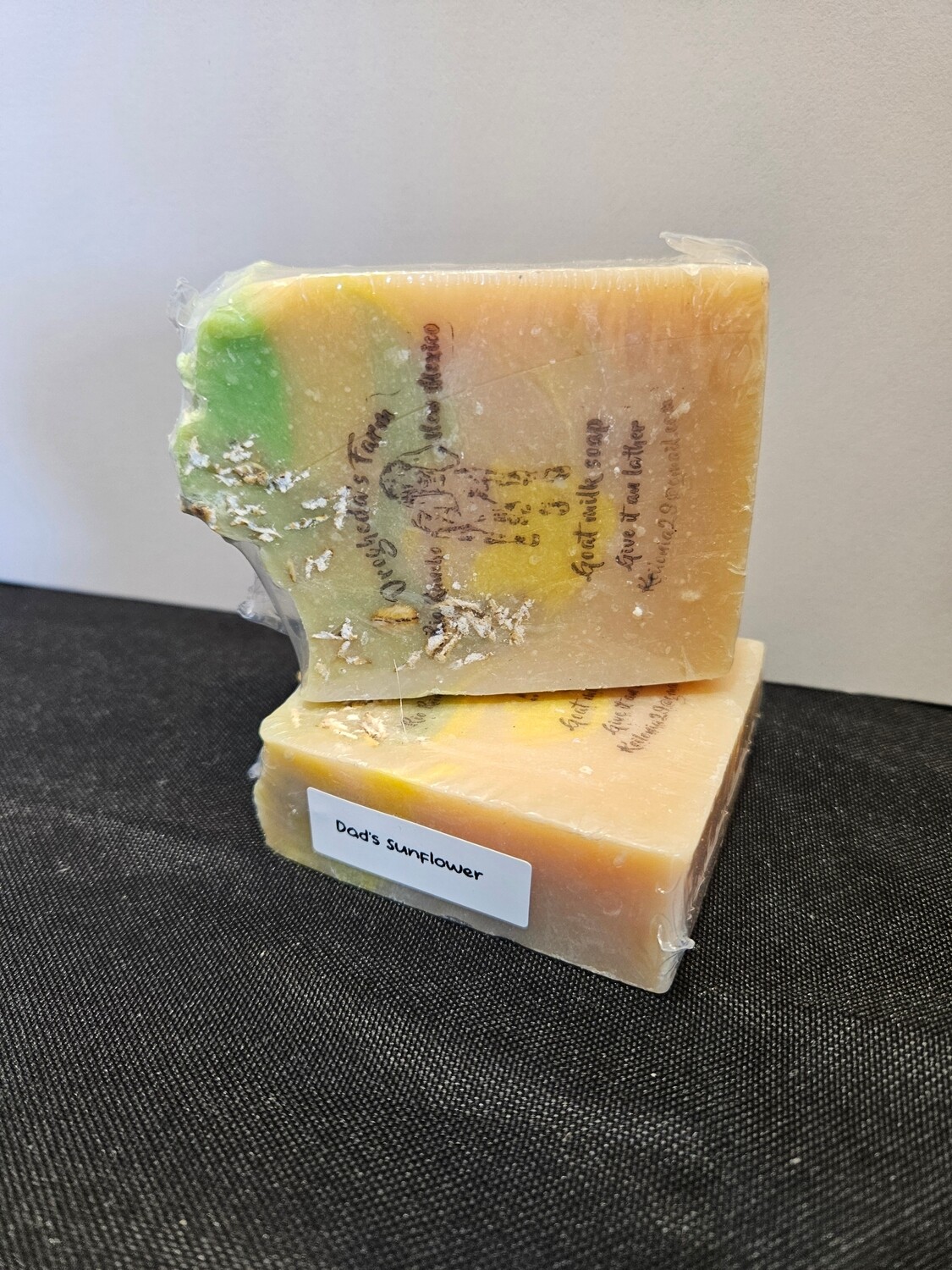 Dad&#39;s Sunflower goat milk soap