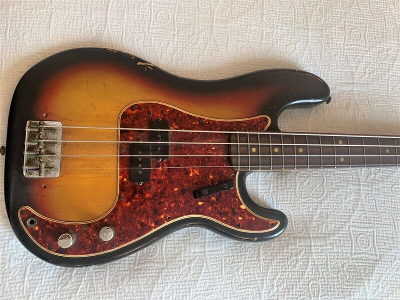 1965 P-Bass Plate L76395 Neck 5 APR 65C