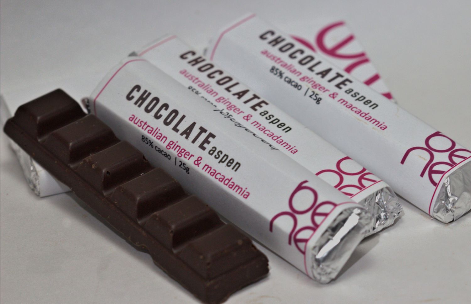 Chocolate Ginger Macadamia Mini Bars