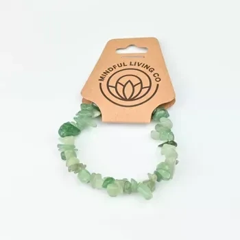 Green Aventurine Chip Bracelet