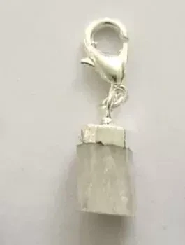 Selenite Stone point Lobster Clasp
