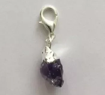 Amethyst Stone point Lobster Clasp